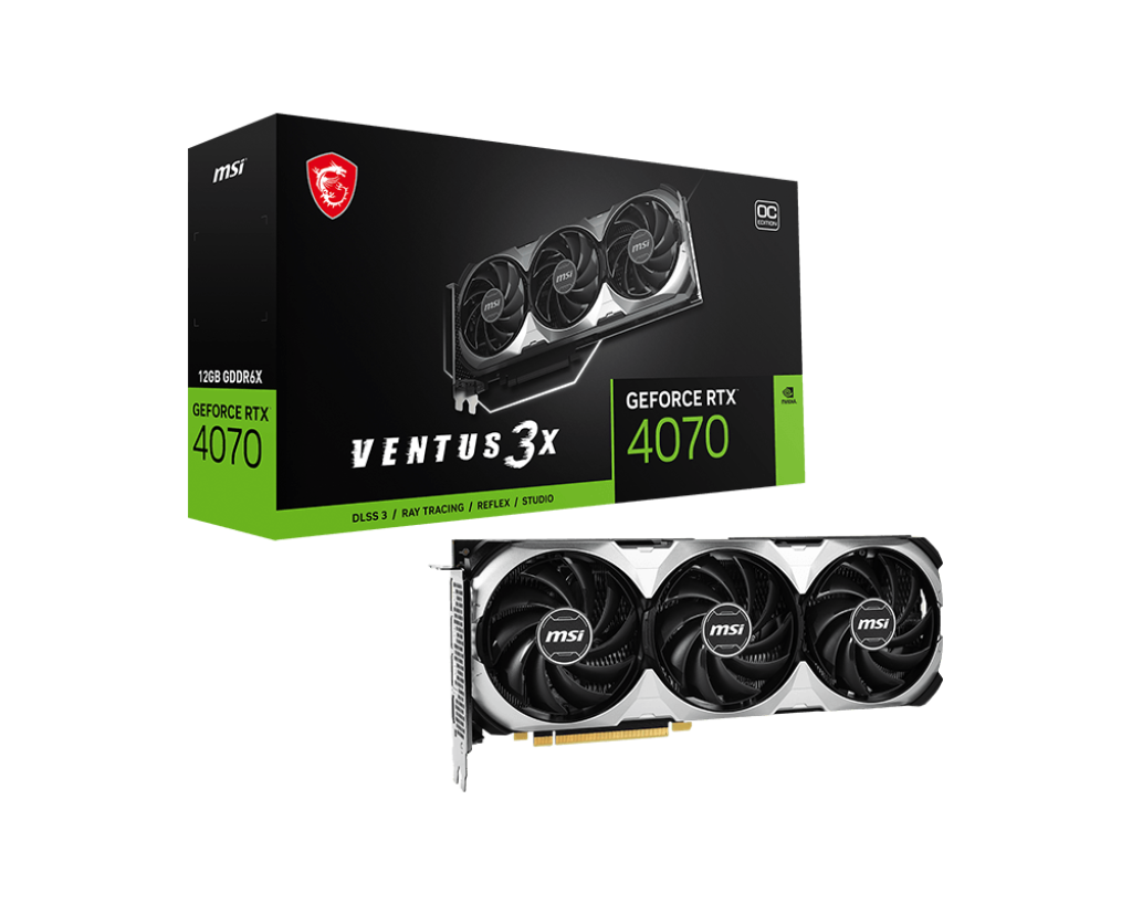 Graphics Card - MSI Ventus 3x GeForce RTX 4070 12GB Graphics Card
