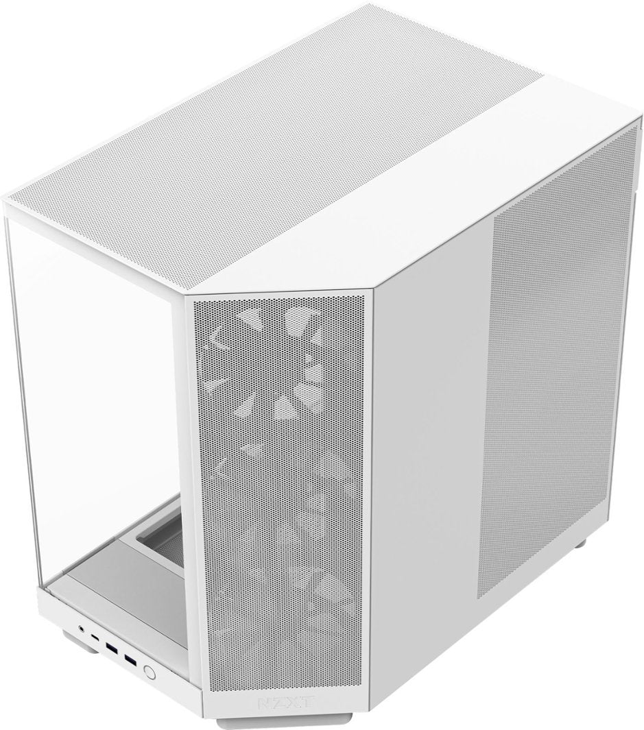 Case - NZXT White H6 Flow RGB ATX Tempered Glass Case