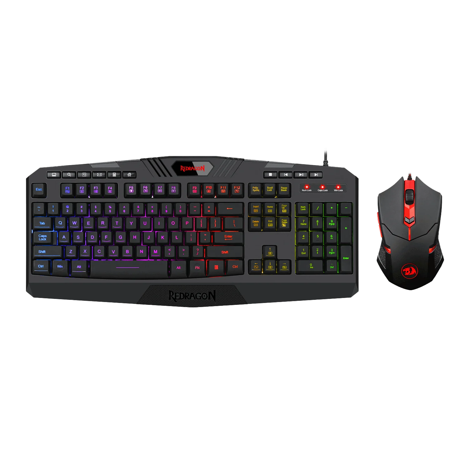 Keyboard - RedDragon gaming essentials bundle display picture 1