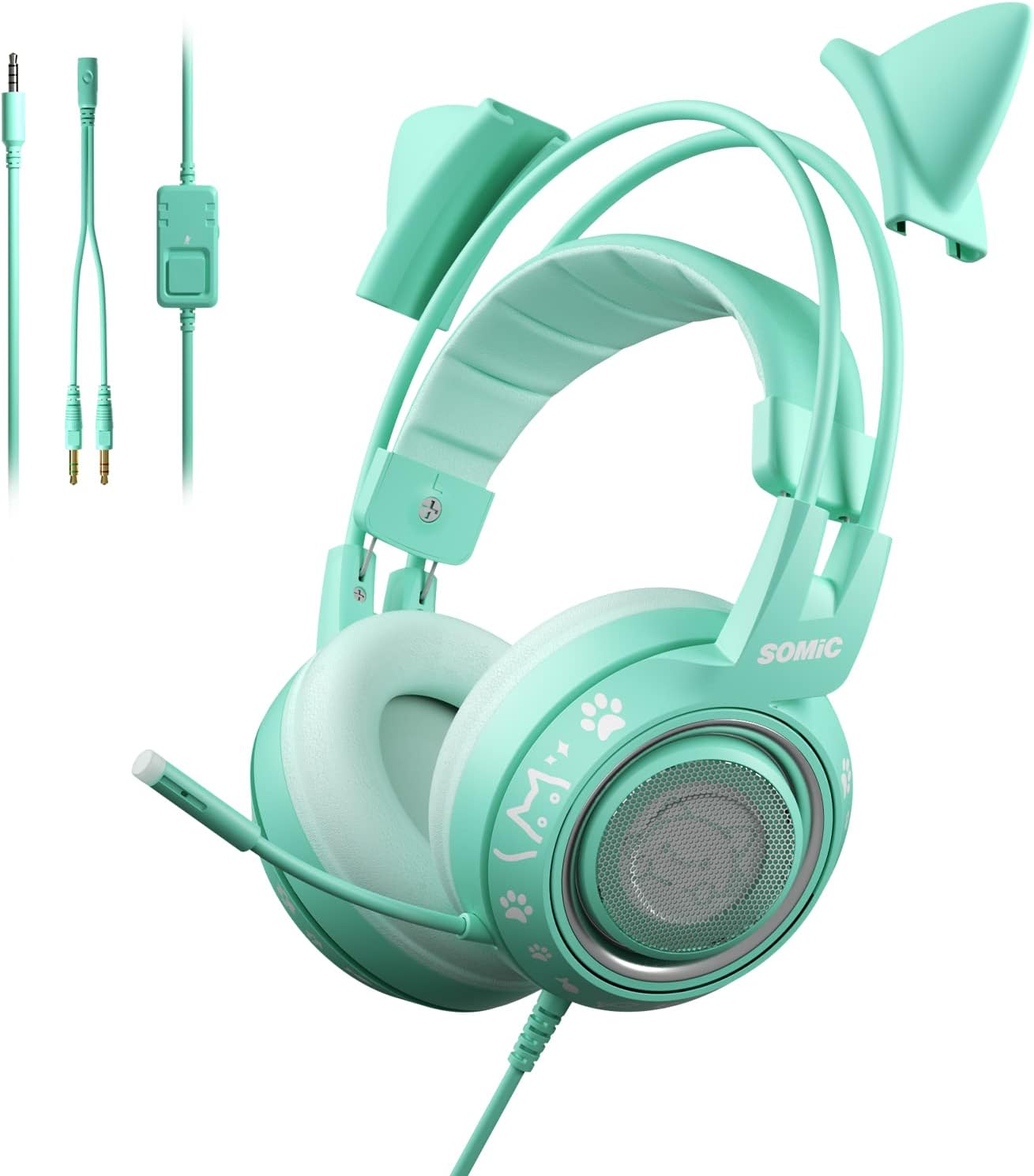 Headset - SOMIC G951S Green Gaming Headset